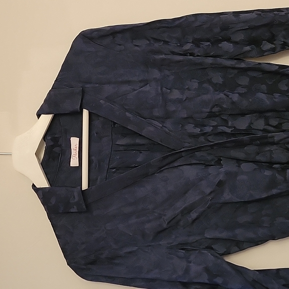 Parker | Marin Collared Wrap Midi Dress | Size 8 - Picture 5 of 9